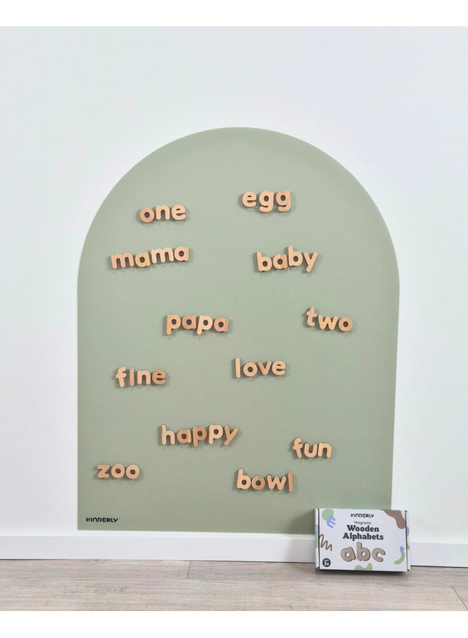 Magnetisch Houten Alfabet - Kinderly