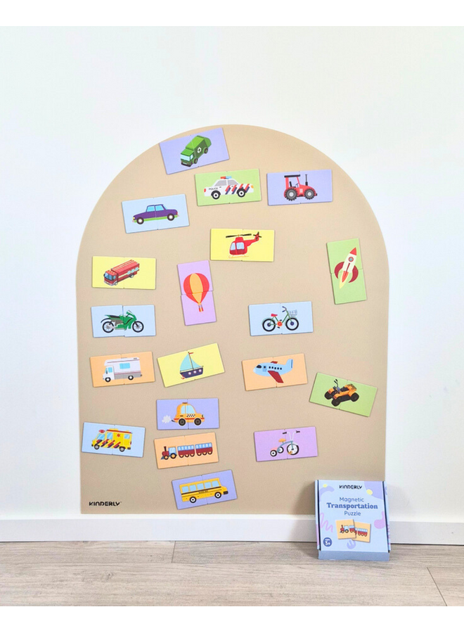 Magnetische Voertuigen Puzzel - Kinderly