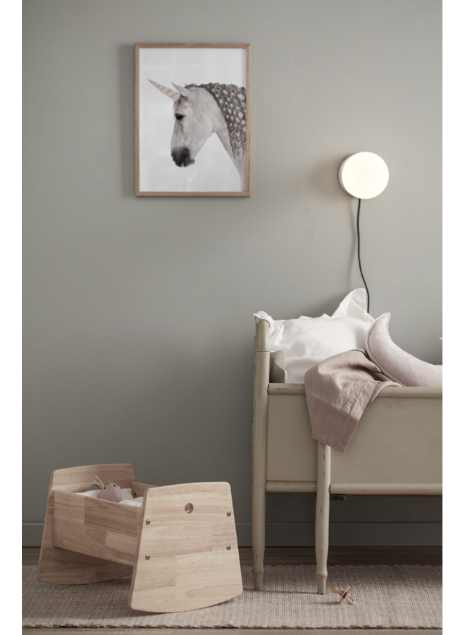 Poppenwieg Nature inclusief bedset - Kid's Concept