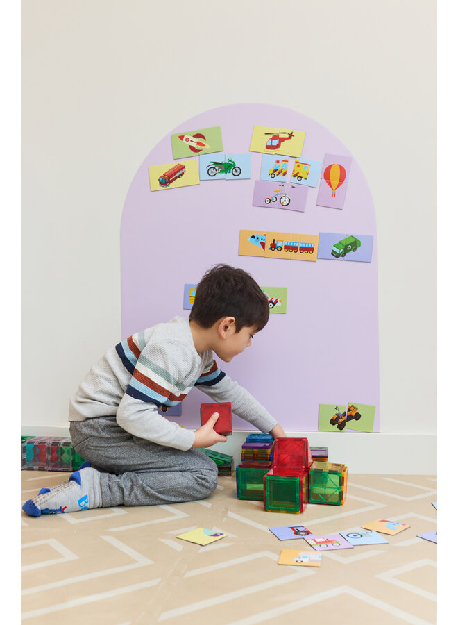 Verplaatsbare Magnetische Muursticker - Lila - Kinderly
