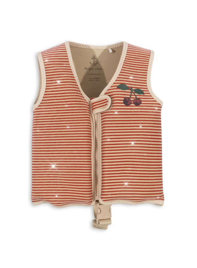 Float Vest Frill - Glitter Stripe - Konges Slojd