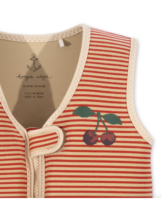 Float Vest Frill - Glitter Stripe - Konges Slojd