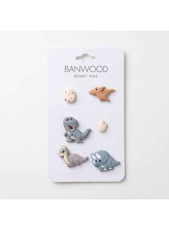 Fietsmandje Pins - Dinosaurs - Banwood