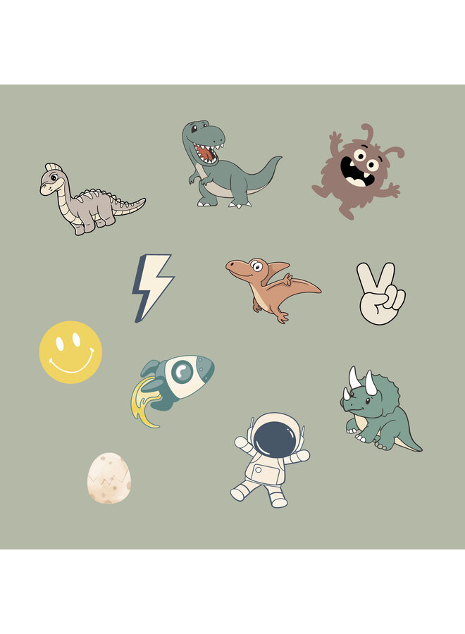 Fietsmandje Pins - Dinosaurs - Banwood
