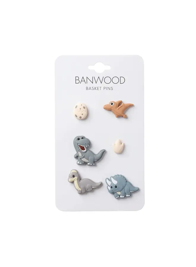 Fietsmandje Pins - Dinosaurs - Banwood