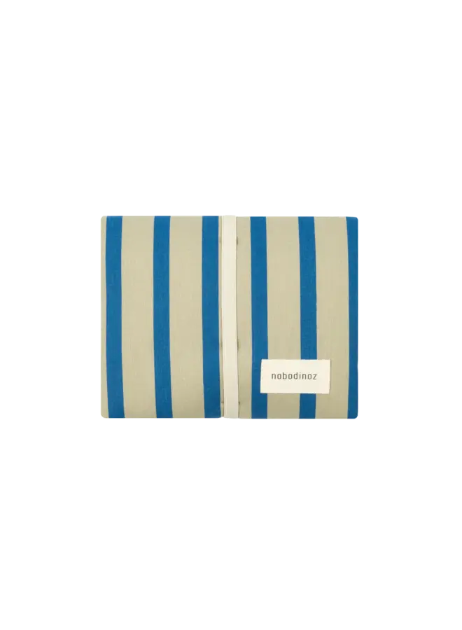 Waterproof Verzorgingsmatje Stories - Green Blue Stripes  - Nobodinoz