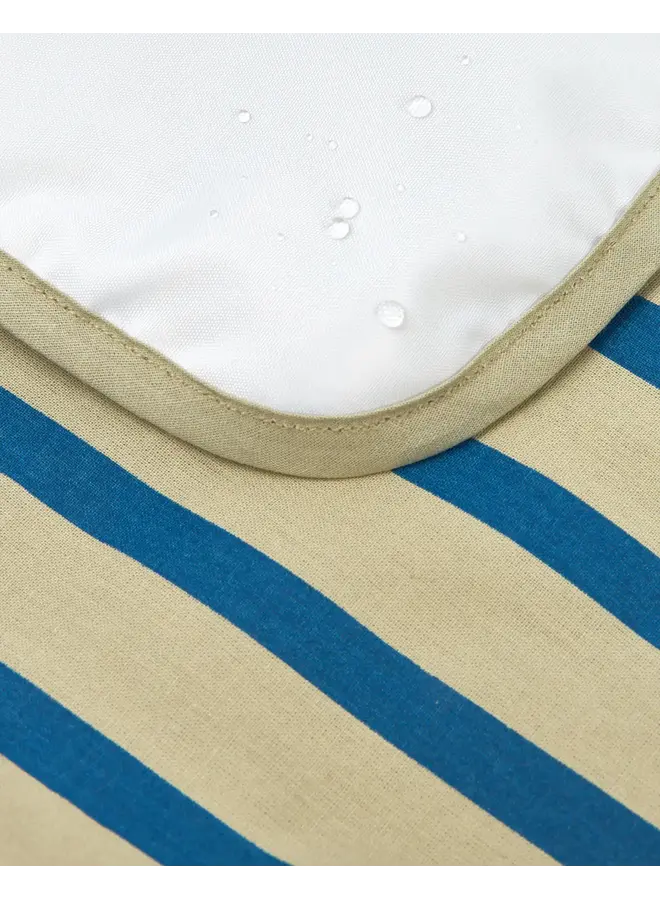 Waterproof Verzorgingsmatje Stories - Green Blue Stripes  - Nobodinoz