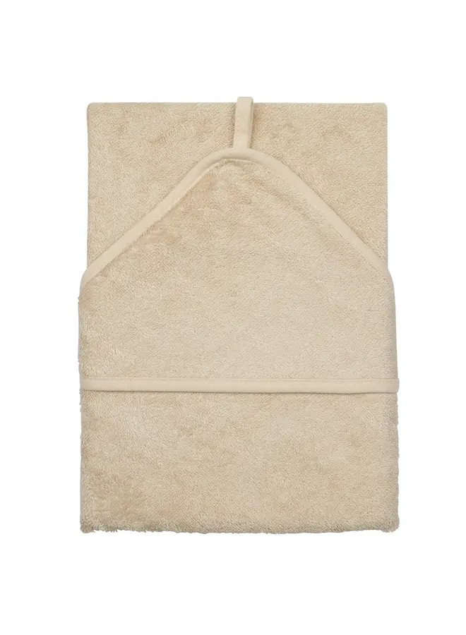 Hooded towel (74x74) - Frosted Almond - Timboo