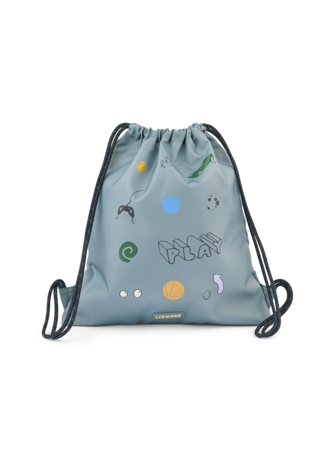 Danella Gym Bag - Play / Dusty Peppermint - Liewood