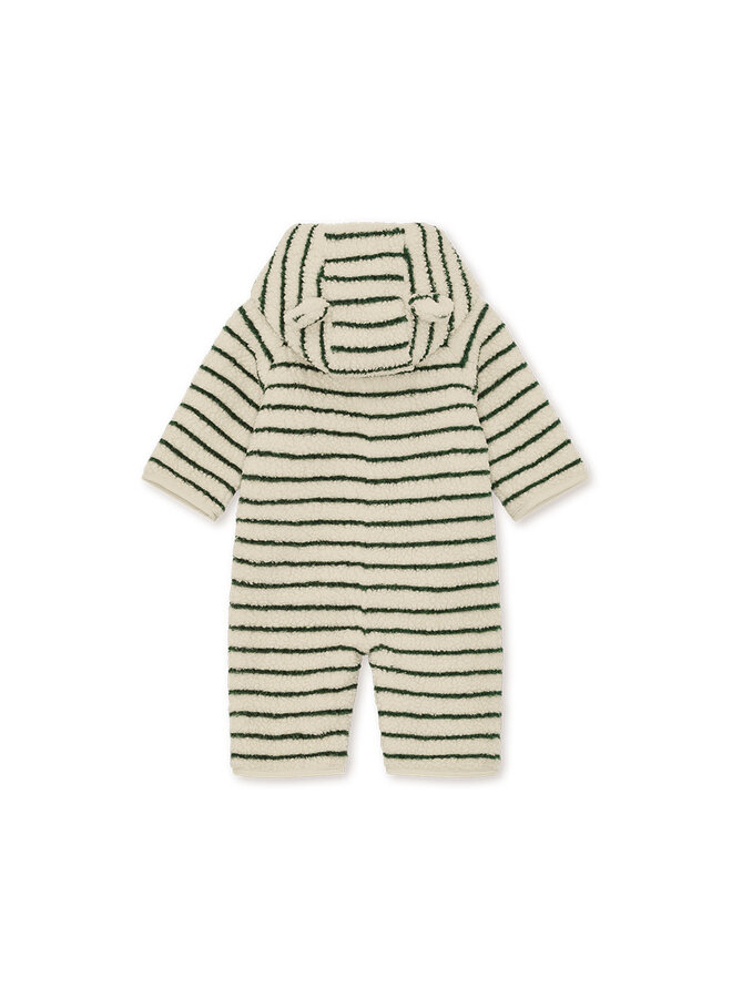 Jody Teddy Onesie - Erba Stripe