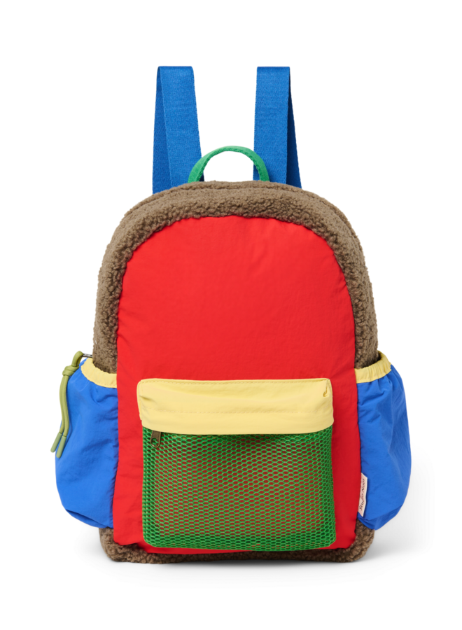Patchwork Midi Backpack - Fiery Red - Studio Noos