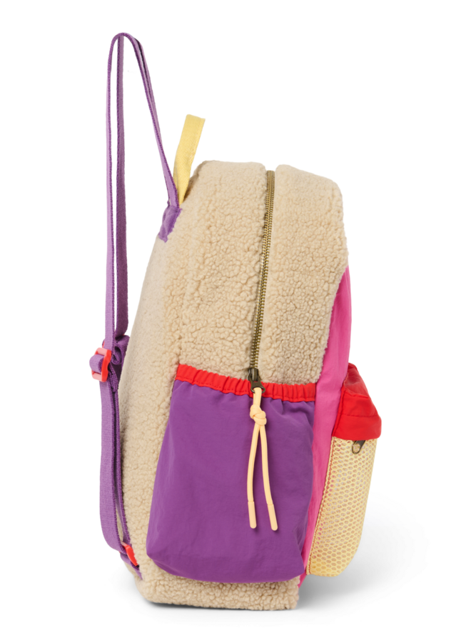 Patchwork Midi Backpack - Bright Pink - Studio Noos