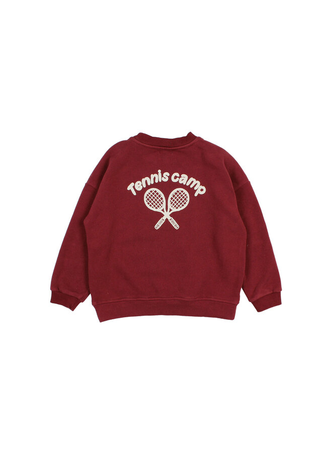 Tennis Sweatshirt - Pomegranate - Buho
