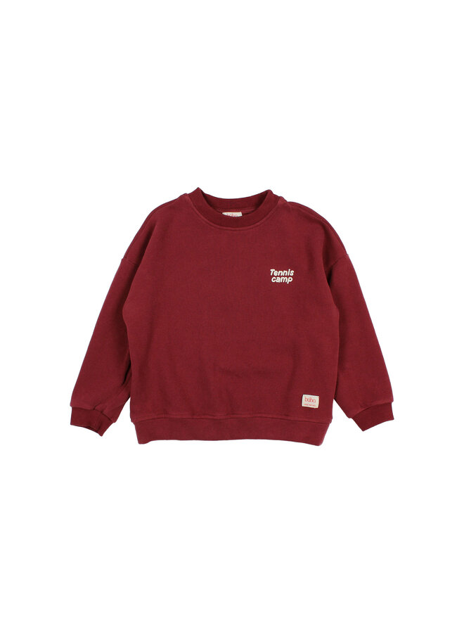 Tennis Sweatshirt - Pomegranate - Buho