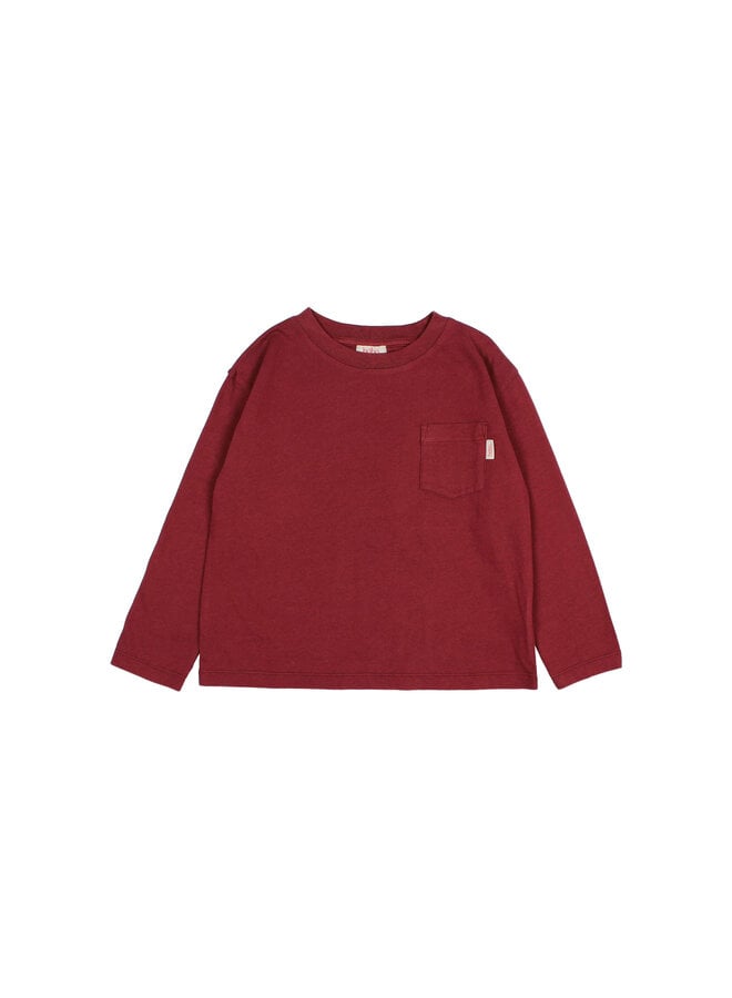 Pocket T-Shirt - Pomegranate - Buho