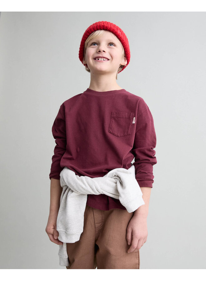 Pocket T-Shirt - Pomegranate - Buho