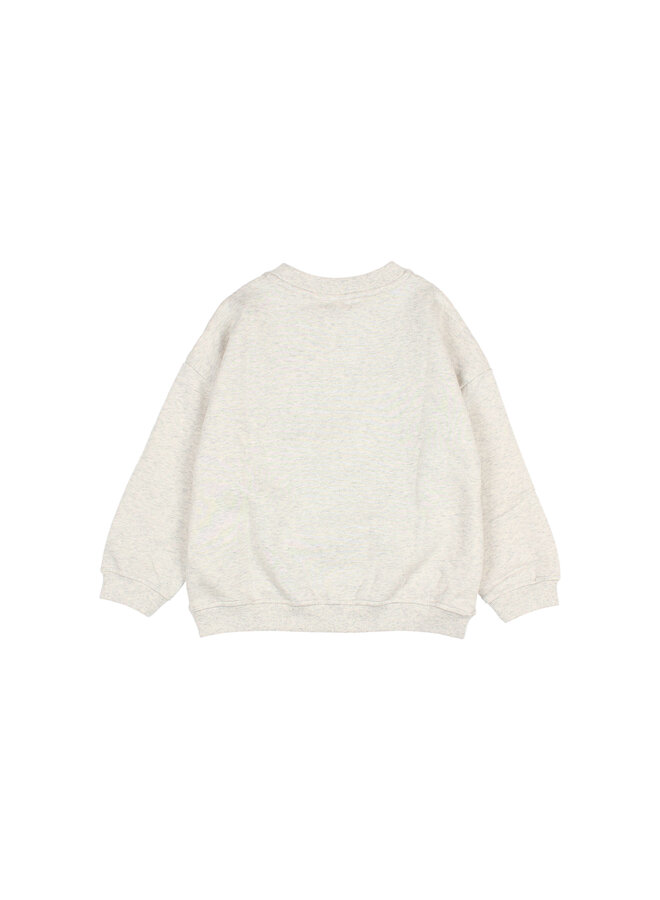 Fleece Sweatshirt - Ecru Melange - Buho