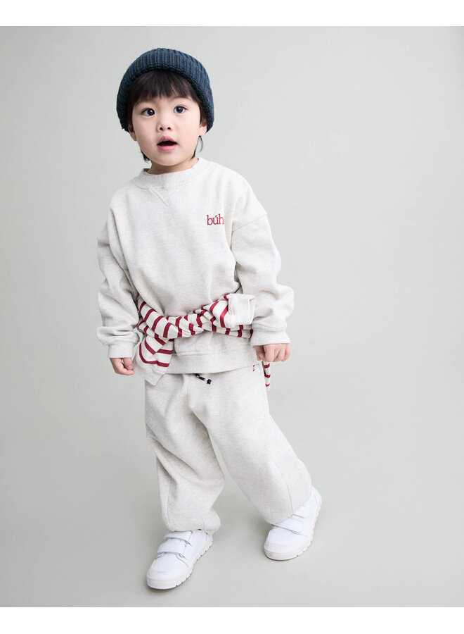 Fleece Sweatshirt - Ecru Melange - Buho