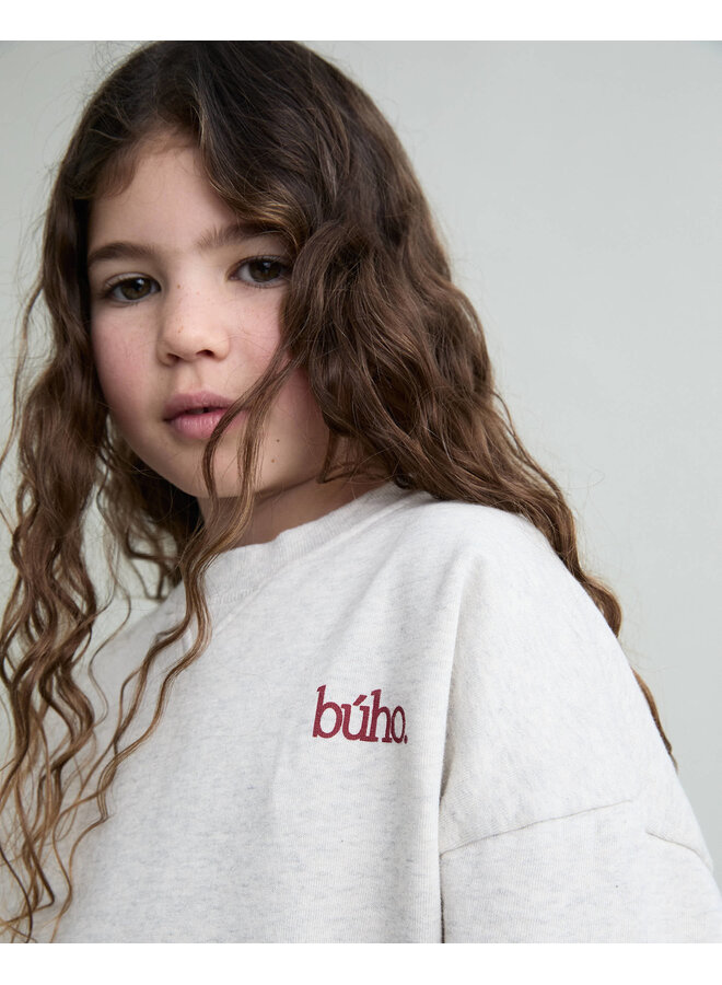 Fleece Sweatshirt - Ecru Melange - Buho