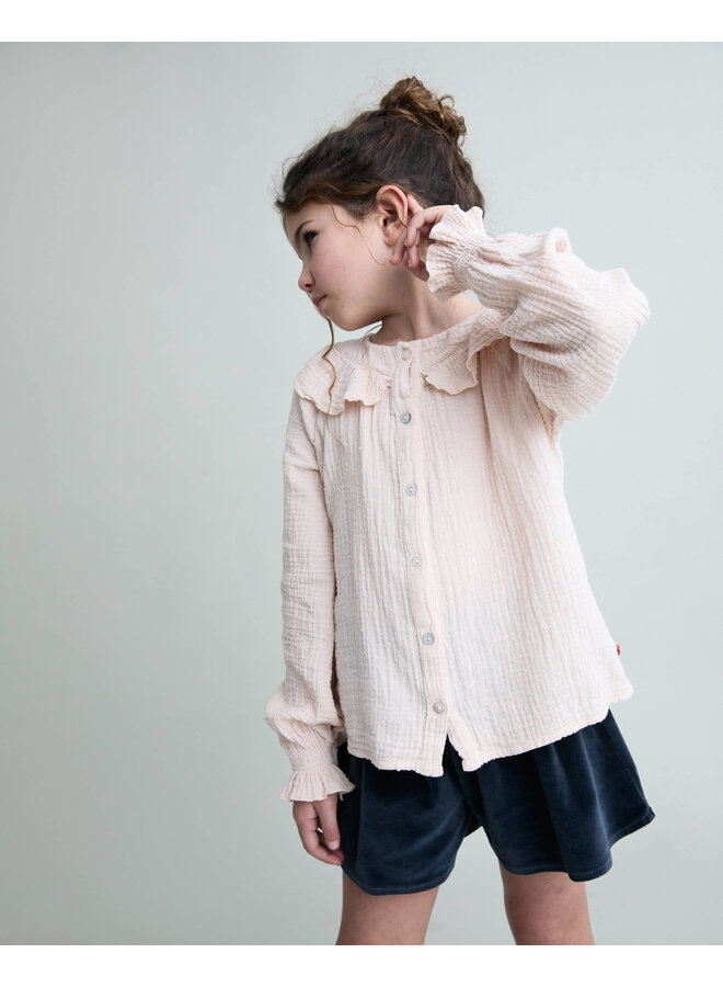 Plumeti Blouse - Cream Pink - Buho