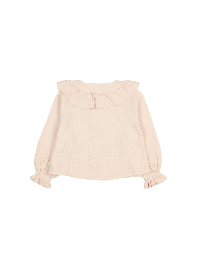 Plumeti Blouse - Cream Pink - Buho