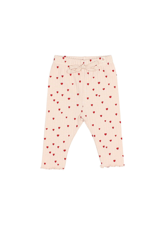 Bebe Mini Cuore Legging - Cream Pink - Buho