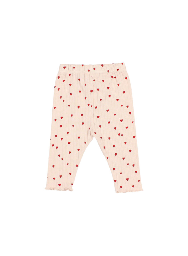 Bebe Mini Cuore Legging - Cream Pink - Buho