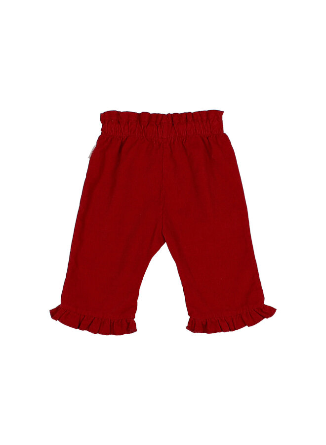 Bebe Soft Velour Pants - Cherry - Buho