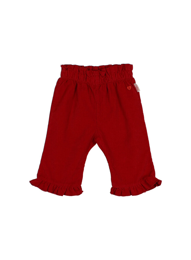 Bebe Soft Velour Pants - Cherry - Buho