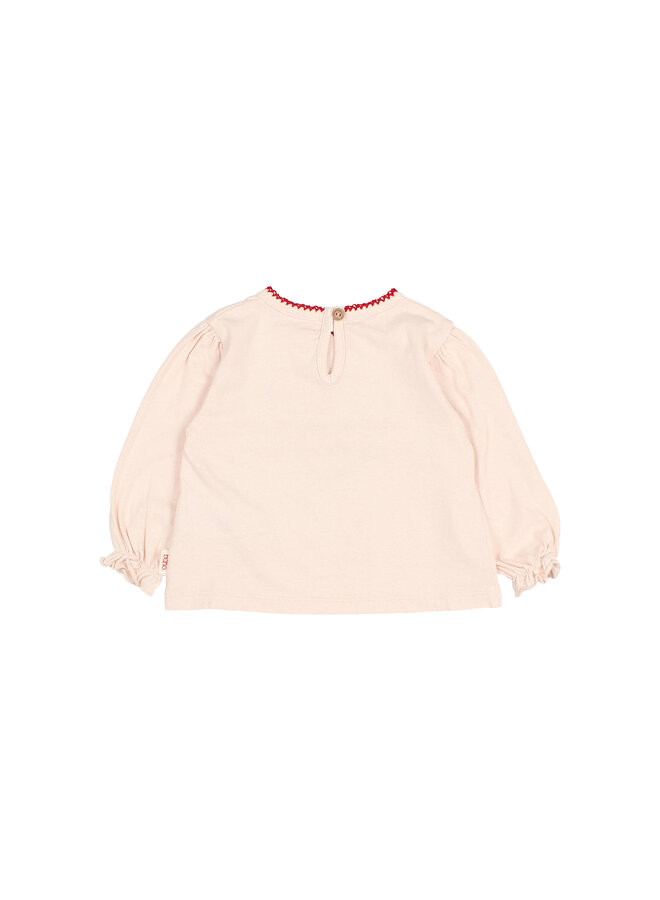 Bebe Cuore T-Shirt - Cream Pink - Buho
