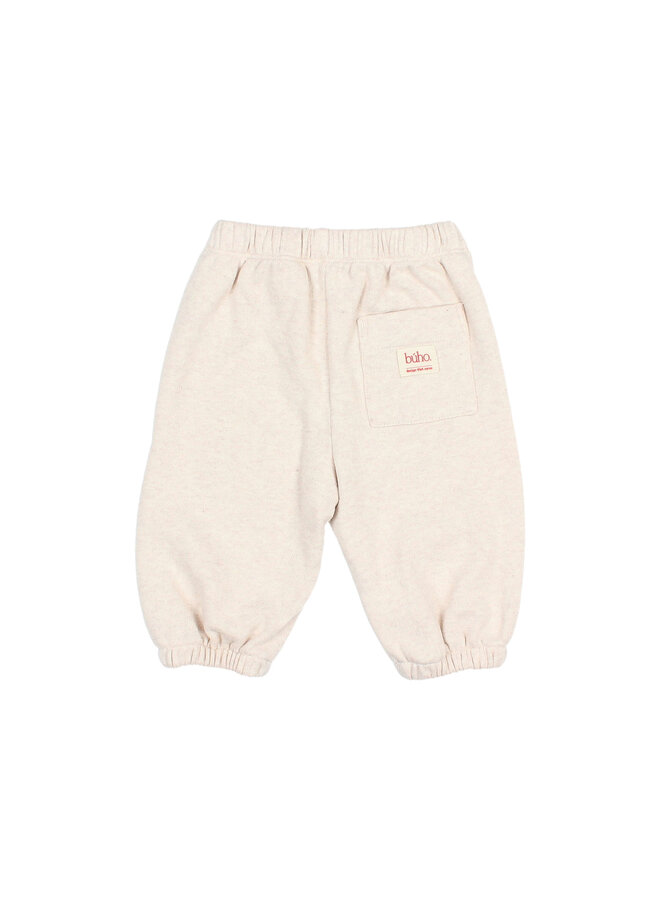 Bebe Soft Fleece Jogger - Ecru Melange - Buho