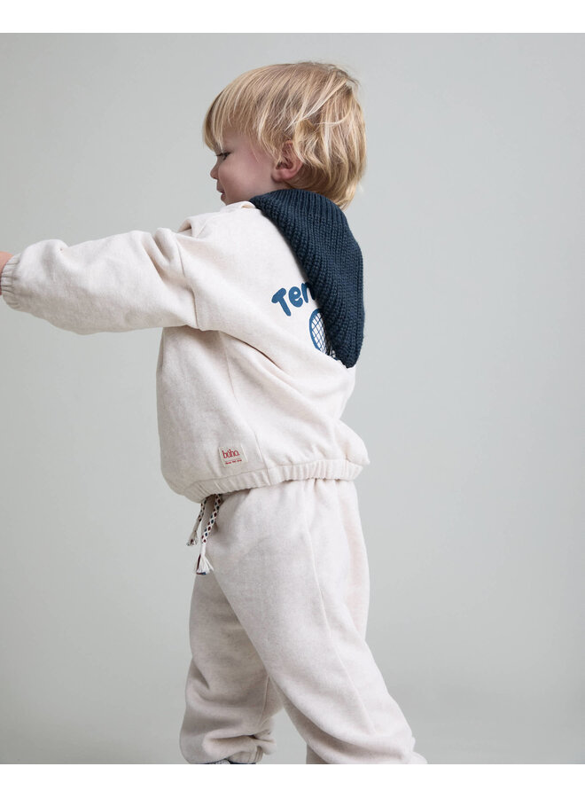 Bebe Soft Fleece Jogger - Ecru Melange - Buho