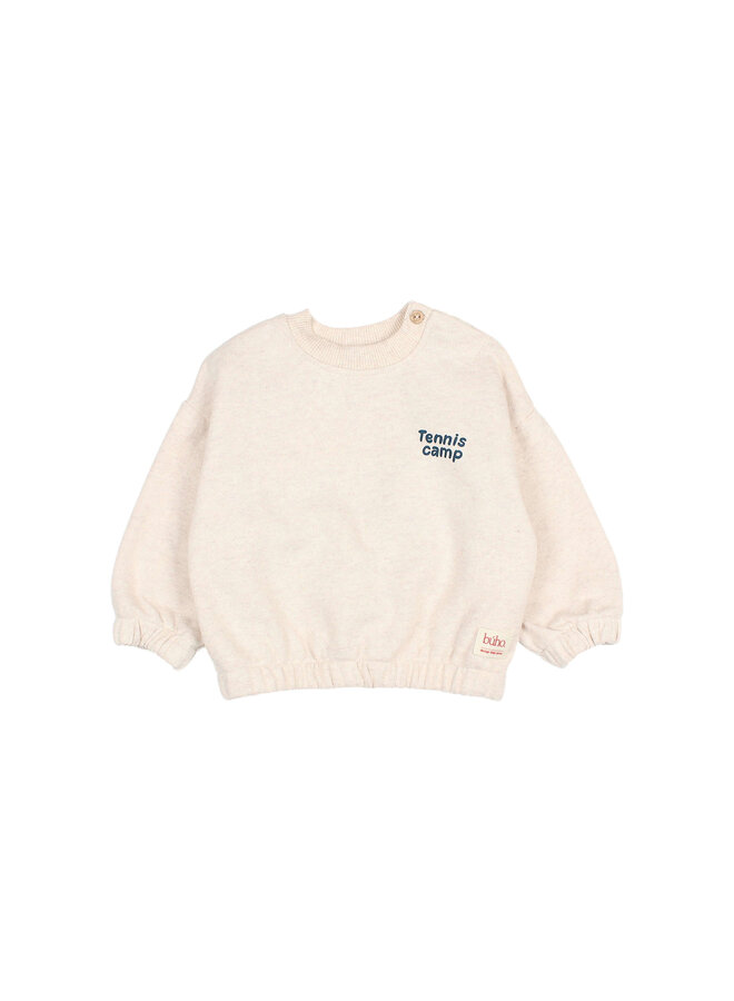 Bebe Tennis Sweatshirt - Ecru Melange - Buho