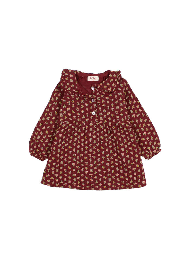 Bebe Cottage Dress - Pomegranate - Buho