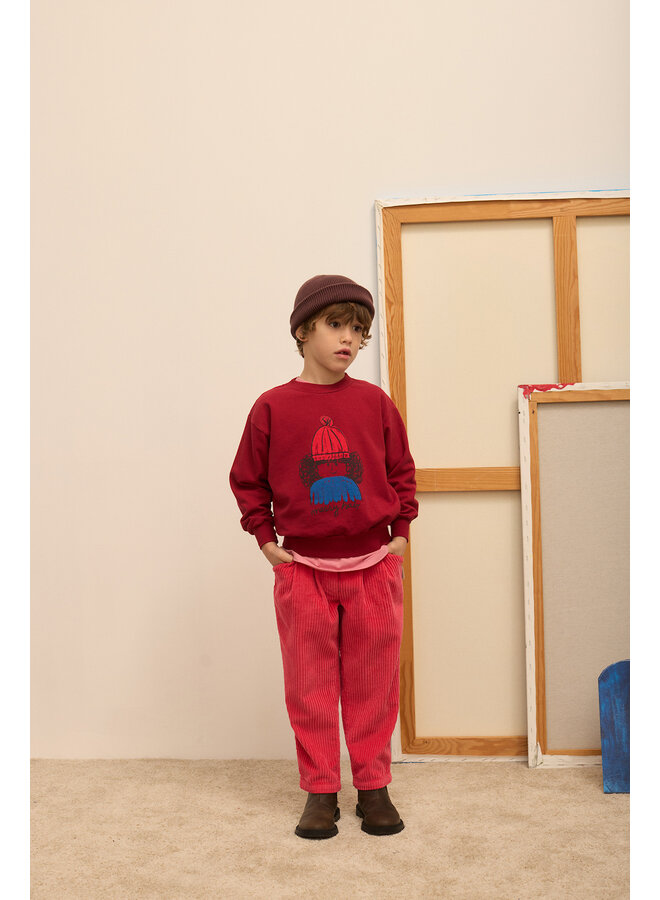 Whk red corduroy pants - Red - Weekend House Kids