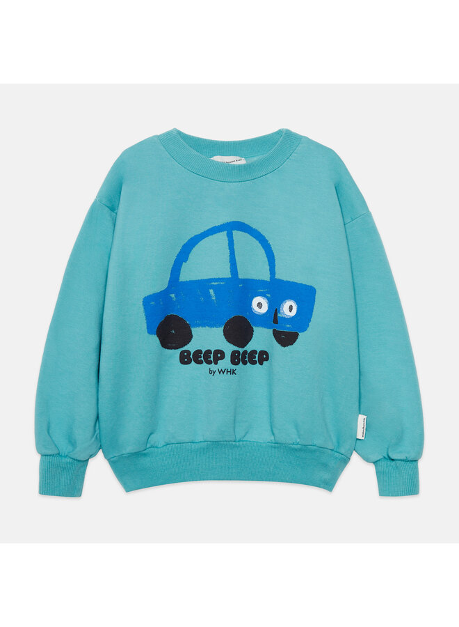 Beep beep sweatshirt - Turquesa - Weekend House Kids