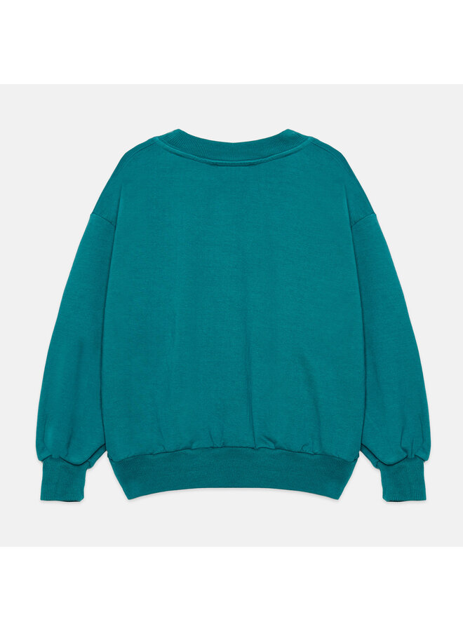 Pom pom dog sweatshirt - Green forest - Weekend House Kids