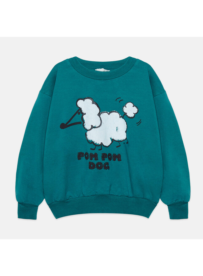 Pom pom dog sweatshirt - Green forest - Weekend House Kids