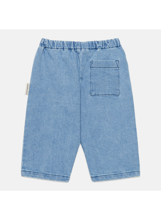 Pom pom dog baby denim pants - Blue - Weekend House Kids