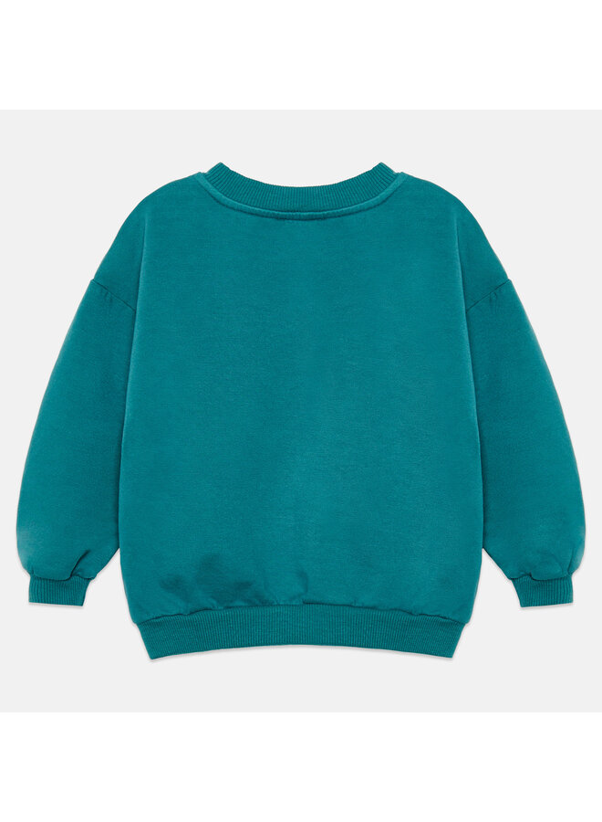 Pom pom dog baby sweatshirt - Turquesa - Weekend House Kids