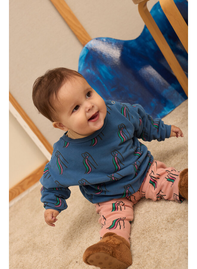Slides all over baby sweatshirt - Blue - Weekend House Kids