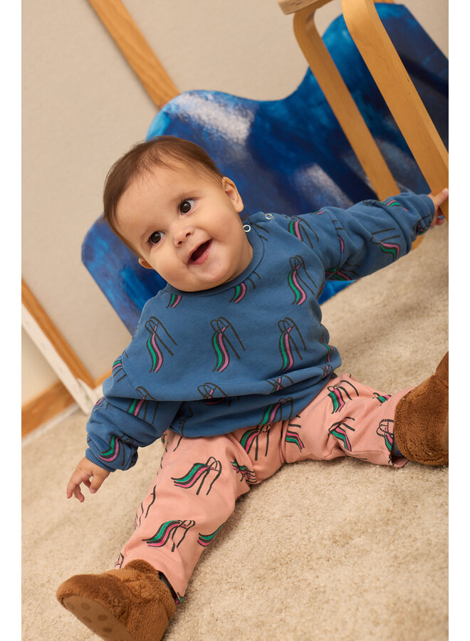 Slides all over baby sweatshirt - Blue - Weekend House Kids