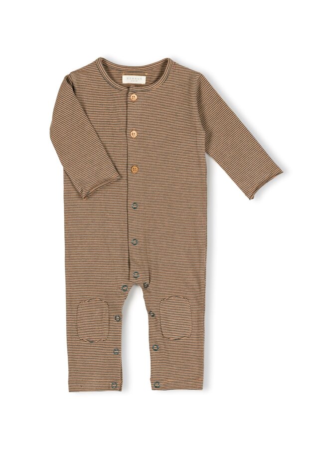 Butt onesie - Moss Stripe - Nixnut