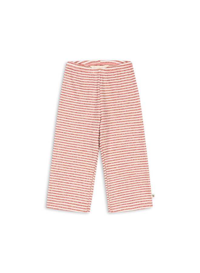 Roli Stripe Flared Pants Ocs - Rose Cream Stripe - Konges Slojd