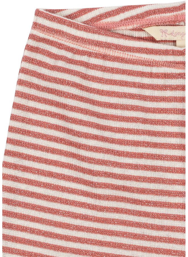 Roli Stripe Flared Pants Ocs - Rose Cream Stripe - Konges Slojd