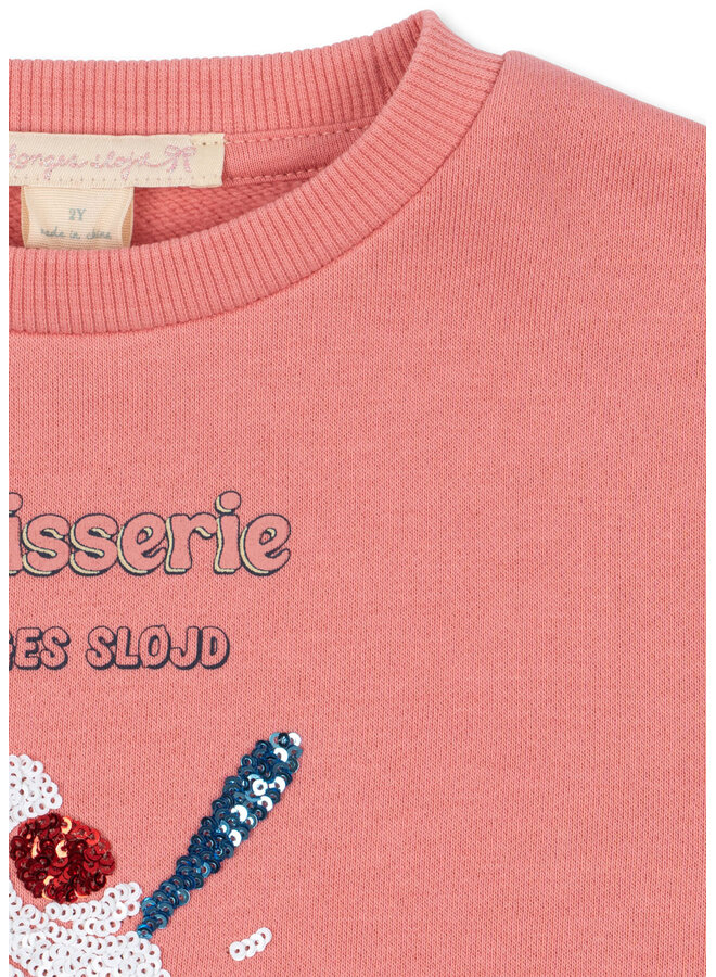 Lou Sequin Sweat Shirt - Peach Blossom - Konges Slojd