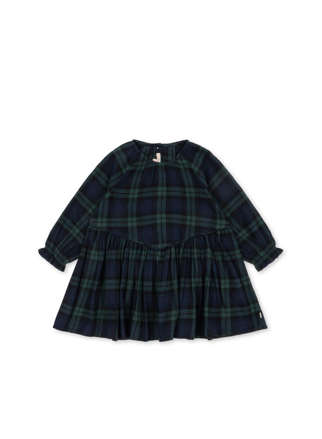 Checky Dress - Green Check - Konges Slojd