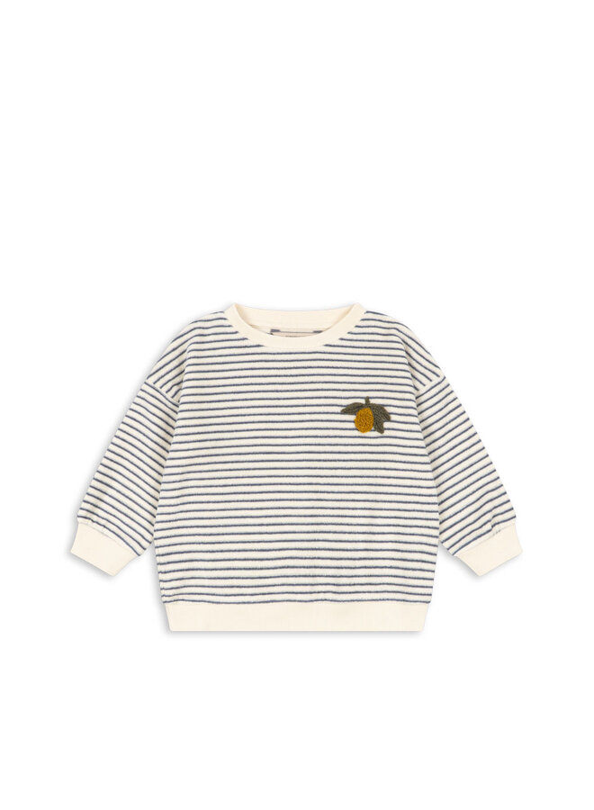 Itty Sweat Shirt - Flint Stripe - Konges Slojd