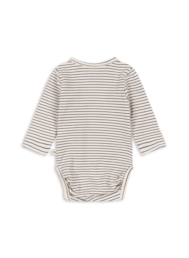 Longsleeve Newborn Body - Stripe Como - Konges Slojd