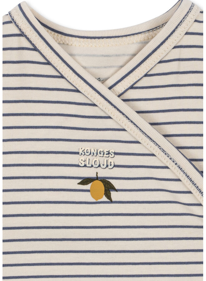 Longsleeve Newborn Body - Stripe Como - Konges Slojd